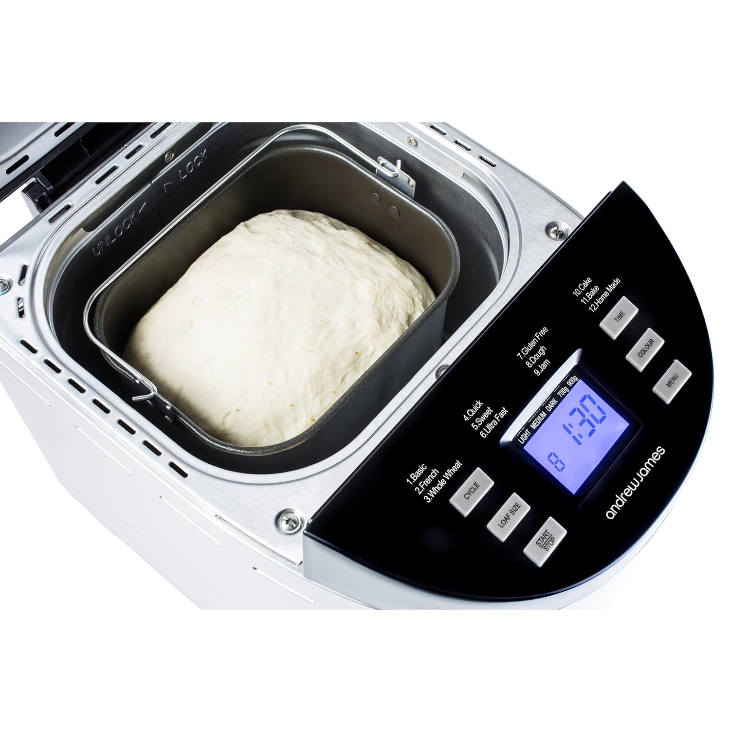 Andrew James - Automático Premium - Panificadora (en acero ...