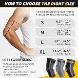 CAMBIVO Elbow Support 2 Pack with Gel Pad and Dual Stabilizers view 2