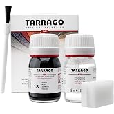 Tarrago Leather Dye Kit with Deglazer and Applicator - Restore &amp; Recolor Shoes, Boots, Purses, Wallets, Jackets, and Furniture - Rich Pigment - 25mL - Black #18
