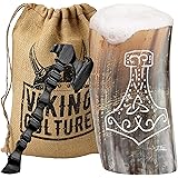 Viking Culture Horn Mead Cup - Nordic Inspired Drinking Vessel | Handmade Goblet for Wine Beer Ale - Safe and Unique Drink Tu