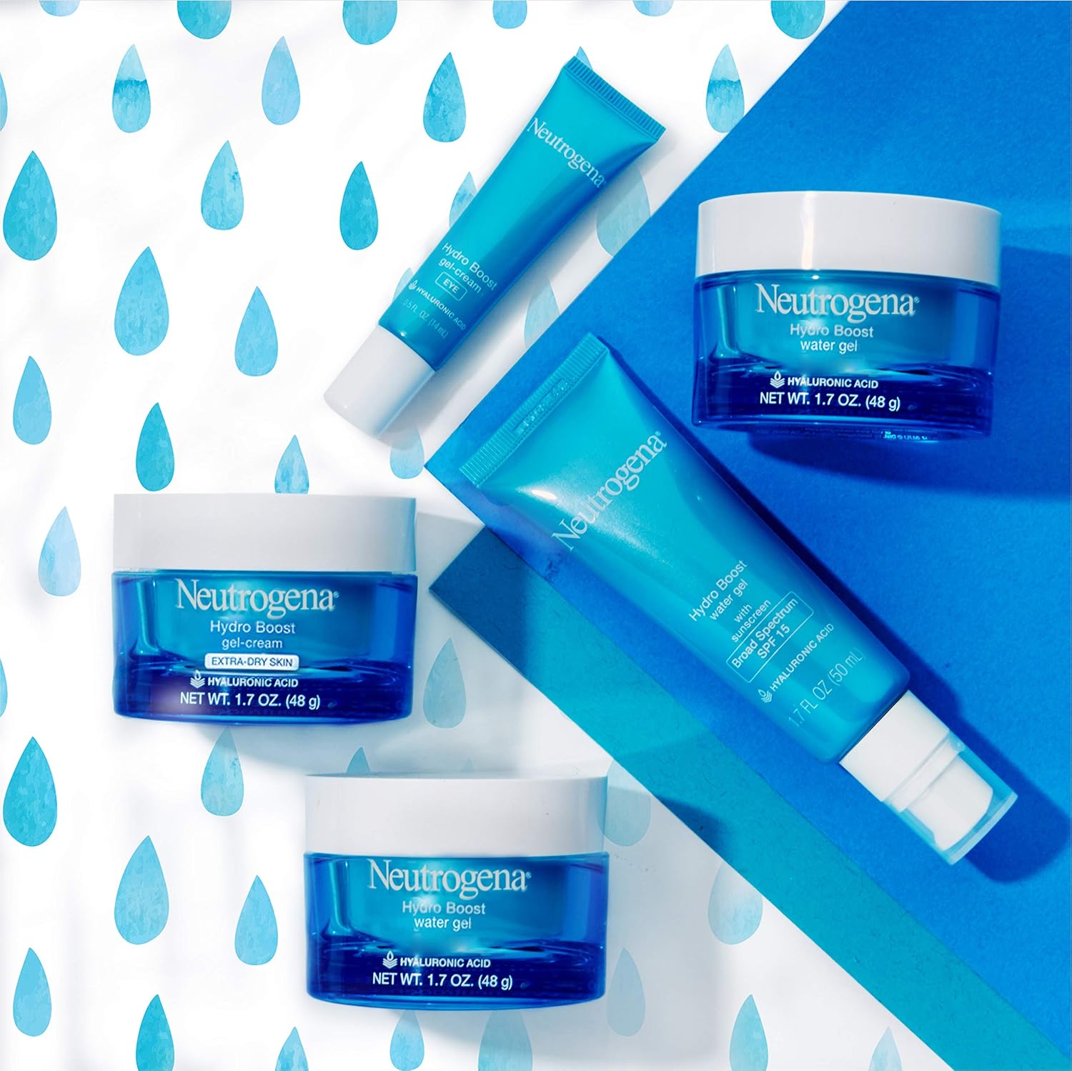 Neutrogena Hydro Boost Hyaluronic Acid Hydrating Gel-Cream Face Moisturizer to Hydrate & Smooth Extra-Dry Skin, Oil-Free, Fragrance-Free, Non-Comedogenic & Dye-Free Face Lotion, 1.7 oz: Prime Pantry