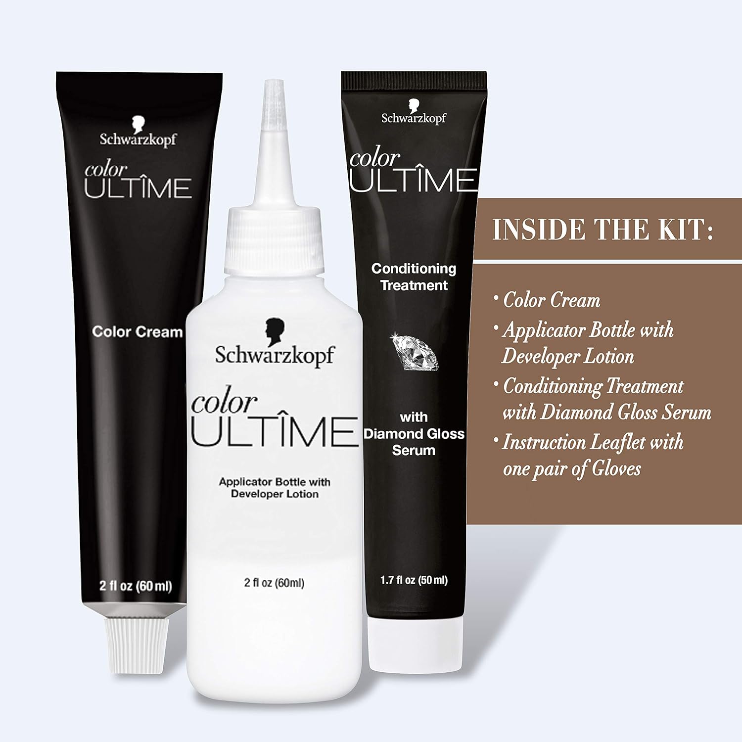 Schwarzkopf Ultime Hair Color Cream, Cinnamon Brown, 5.24, 2.03 Ounces : Beauty