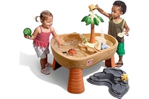 Step2 Dino Dig Sand and WaterTable, Kids Activity Sensory Playset, Summer Outdoor Toys, 7 Piece Water Toy Accessories, For Toddlers 2-5 Years Old