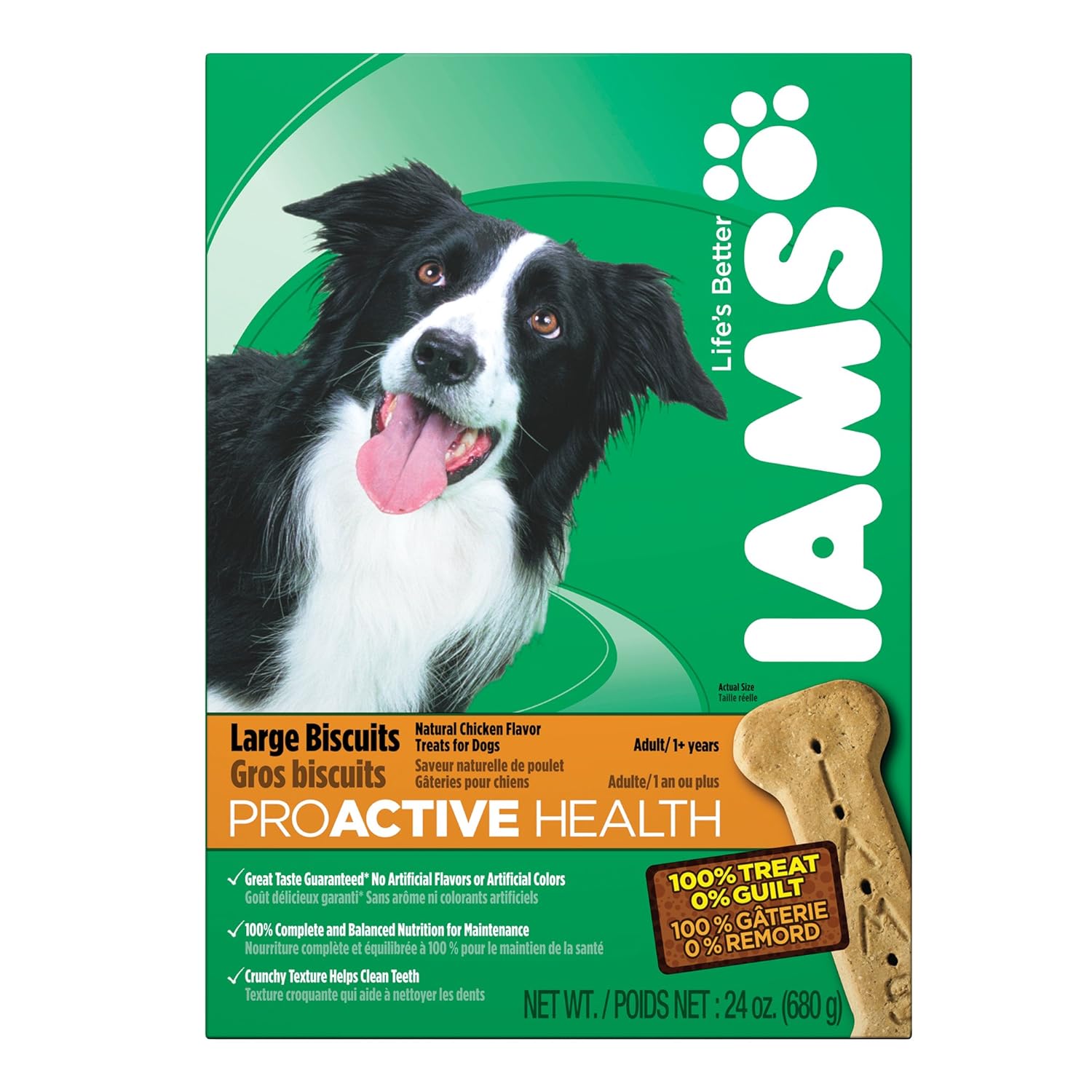IAMS PROACTIVE HEALTH Adult Dog Large Biscuits Natural