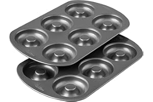 Wilton Non-Stick 6-Cavity Donut Baking Pans, 2-Count