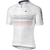 LAMEDA Men's Cycling Jersey Breathable Lightweight Short Sleeve Elastic Pro Road Bike Shirt Full Zip