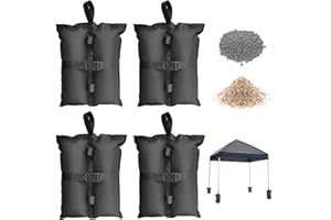 TIFILE Gazebo Weights Canopy Weights 4 Pack, Heavy Duty 600D PVC Sand Bags for Pop Up Tent, Patio Umbrella, Sun Shelter, Tram