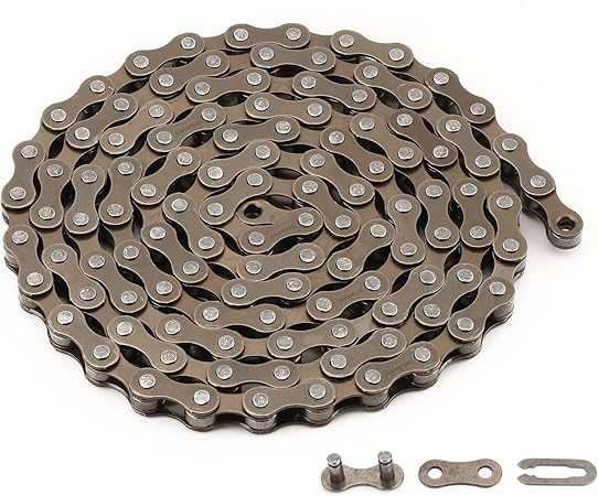 Chaîne De Vélo Multi-Vitesses – 1/2 X 3/28 Pouces – Acier Allié – Pour VTT/Vélo De Course