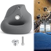 Lewtemi Large Rock Wall Climbing Holds Climbing Wall Grips with Screw-On Ring Jug and Mounting Hardware for Beginner Rock Climbers Indoor &amp; Outdoor Training Grip(1 Pcs)