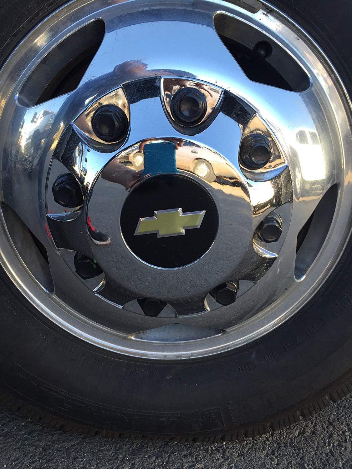 A+ 17 Inch Stainless Steel Dually Wheel Simulator Set for 2011 Current GM/Chevy 3500HD: Automotive