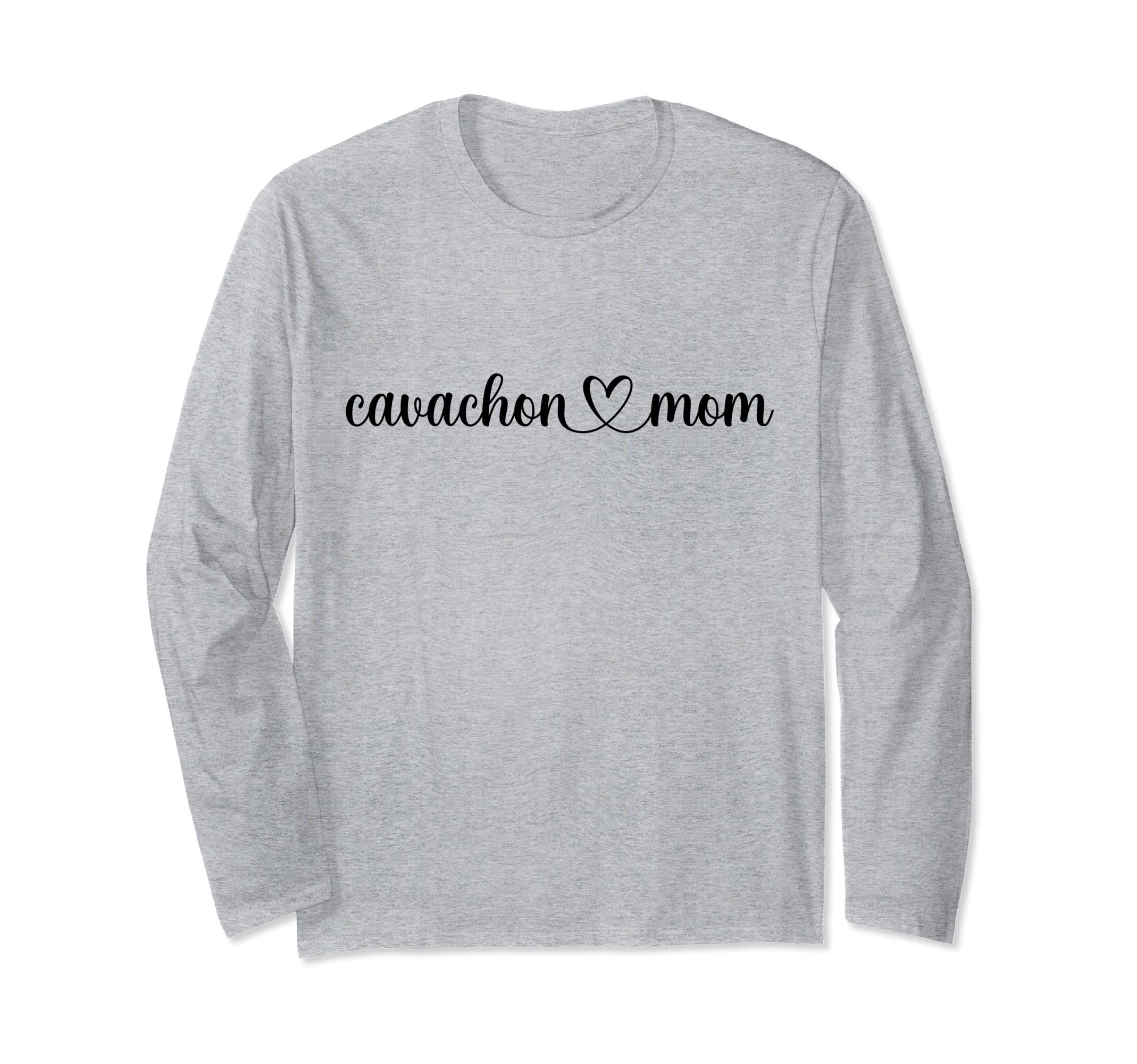 Dog Heart Love Cavachon Mom Long Sleeve T-Shirt