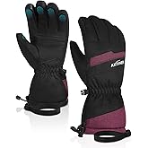Waterproof Ski Gloves,Waterproof Winter Gloves for Men and Women,Touchscreen, Warm 3M Thinsulate Winter Gloves for Skiing, Snowboarding, Snowmobiling, Hiking and Other Winter Outdoor Activity