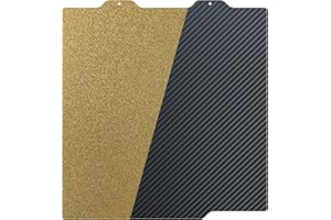 AJOYIB Textured PEI & Smooth PET (Carbon Fiber Pattern) Heat Bed Plate Flexible Print Bed Compatible with Bambu Lab A1 mini