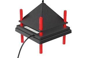 Tiflev Chick Brooder Heating Plate with Anti Stand Cone, Adjustable Height Brooder Heater for Chicks, Downward Heat Distribut