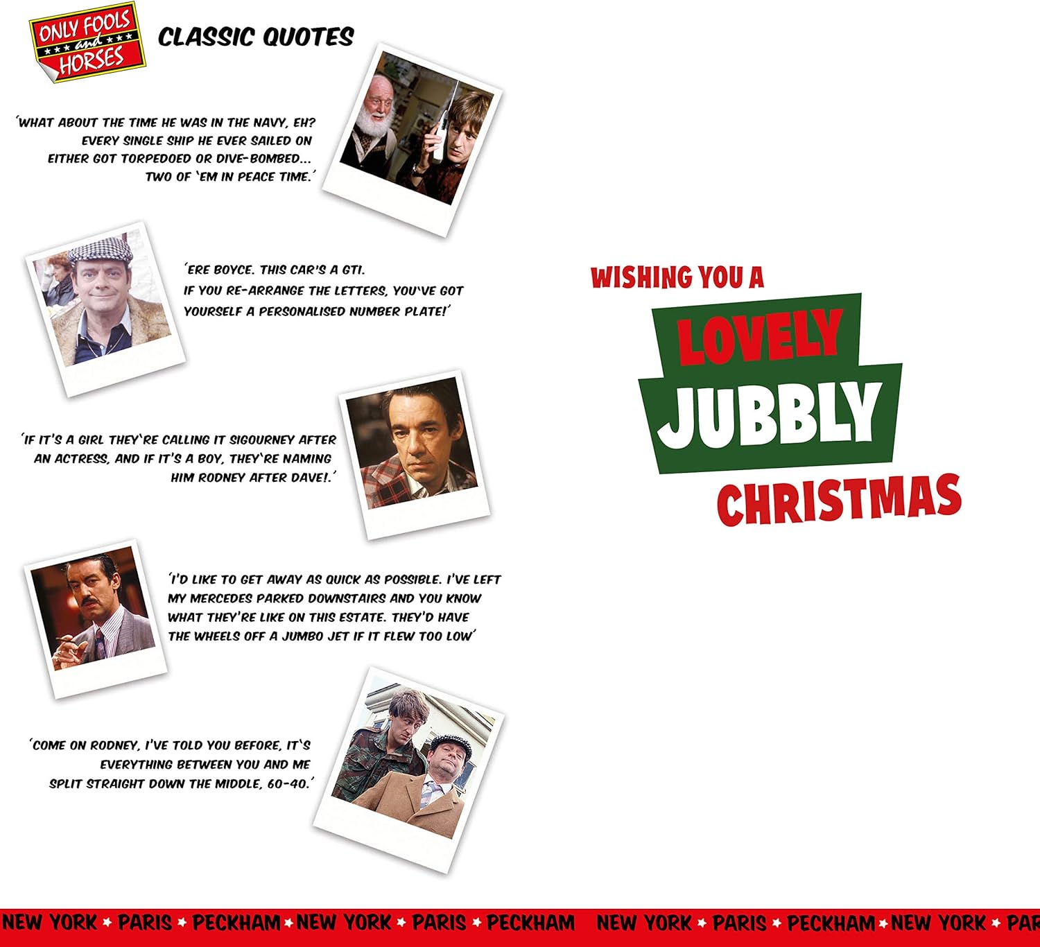 Official Only Fools And Horses Christmas Card, Multi, 9 x 5 inch - Image 3