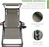 ATORPOK SHOP Zero Gravity Chair with Canopy Shade and Tray view 6
