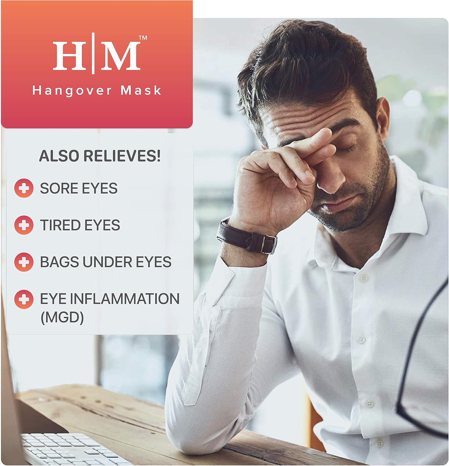 MyHalos® Heated Eye Mask for Dry Eyes, Microwave Activated Warm Eye Compress Treats Blepharitis & Styes, Our Plush - Image 5