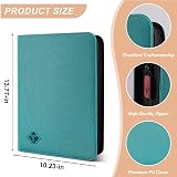 TiopLior Trading Card Binder 432 Pockets 9-Pocket Pages Teal MTG Sports view 2