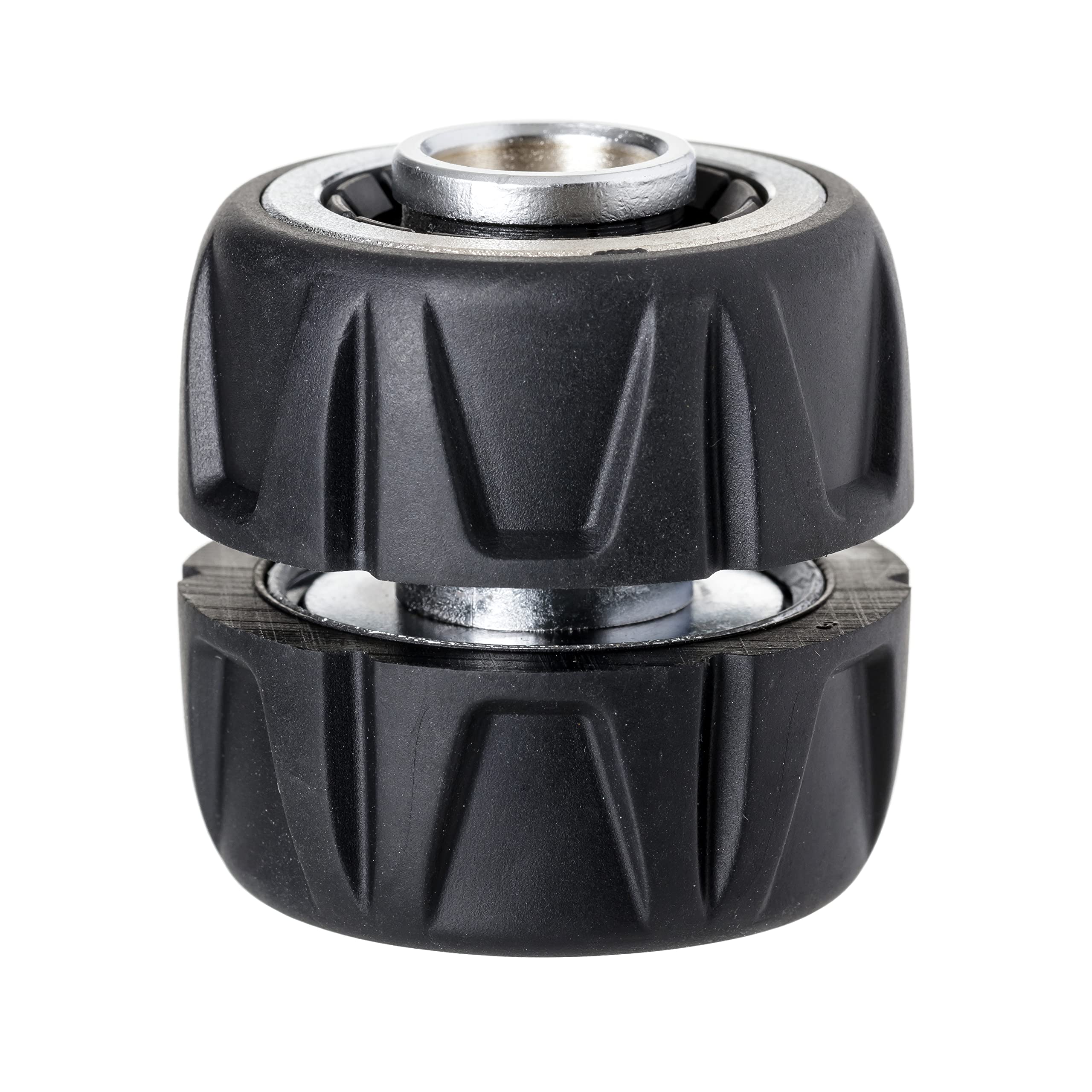 TATAY Hose Mender 3/4" (19mm) Metal Soft, Universal Connector, Easy Installation, Stainless and Corrosion Resistant, Silver - Black