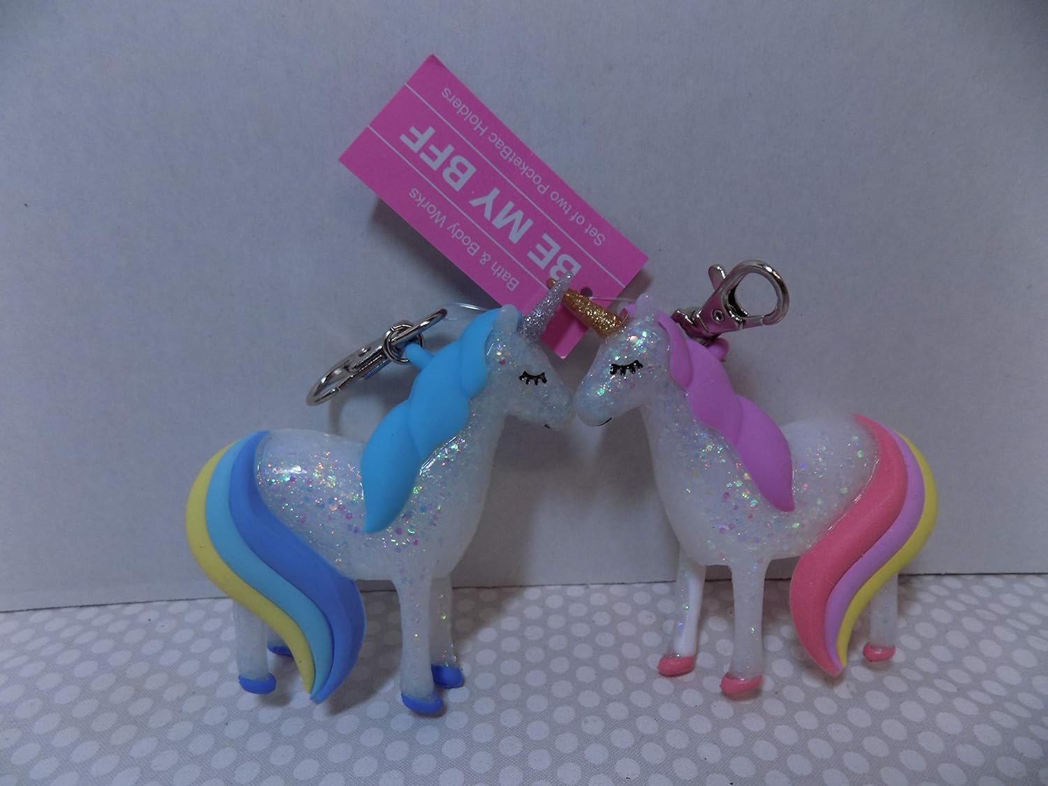 Bath And Body Works Pocketbac Best Friends Be My Bff White Sparkly Rainbow Unicorns Pink