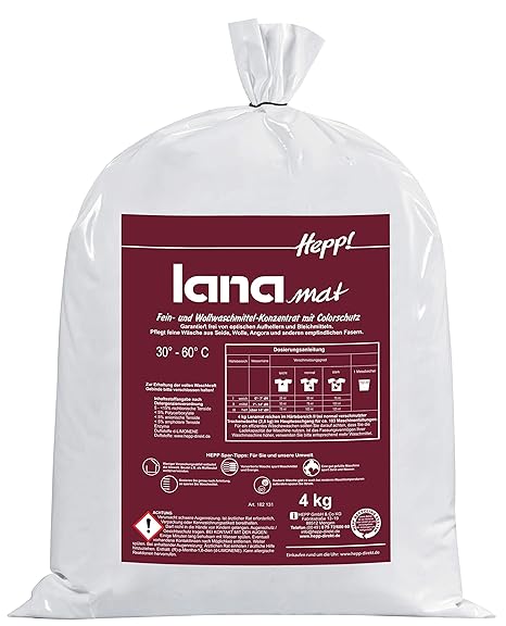 Hepp GmbH & Co KG – Lanamat Fein- und Wollwachmittel Pulverkonzentrat 4 kg Beutel 103 WL