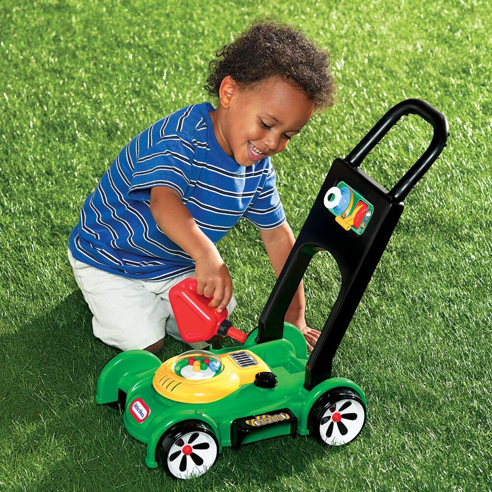 Little Tikes Gas 'n Go Mower - Realistic Lawn Mower for Outdoor Garden Play with Mechanical Sounds, Movable Throttle & Petrol Can. For Ages 18 Months+,Multi-colored,53.34 x 28.58 x 52.07 cm