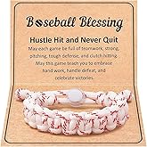Adjustable Braided Baseball Bracelet for Teens Men Women Sports Fans Hypoallergenic Jewelry Gift for Son Brother Grandson Teammates Birthdays Games Season Baseball Basketball Inspired Accessories