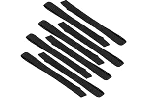 LSKASELUE 8PCS Soft Loop Tie-Down Straps, 11.6"x1" Heavy Duty Motorbike Straps with 4800 Lbs Breaking Strength, Anti-Scratch 