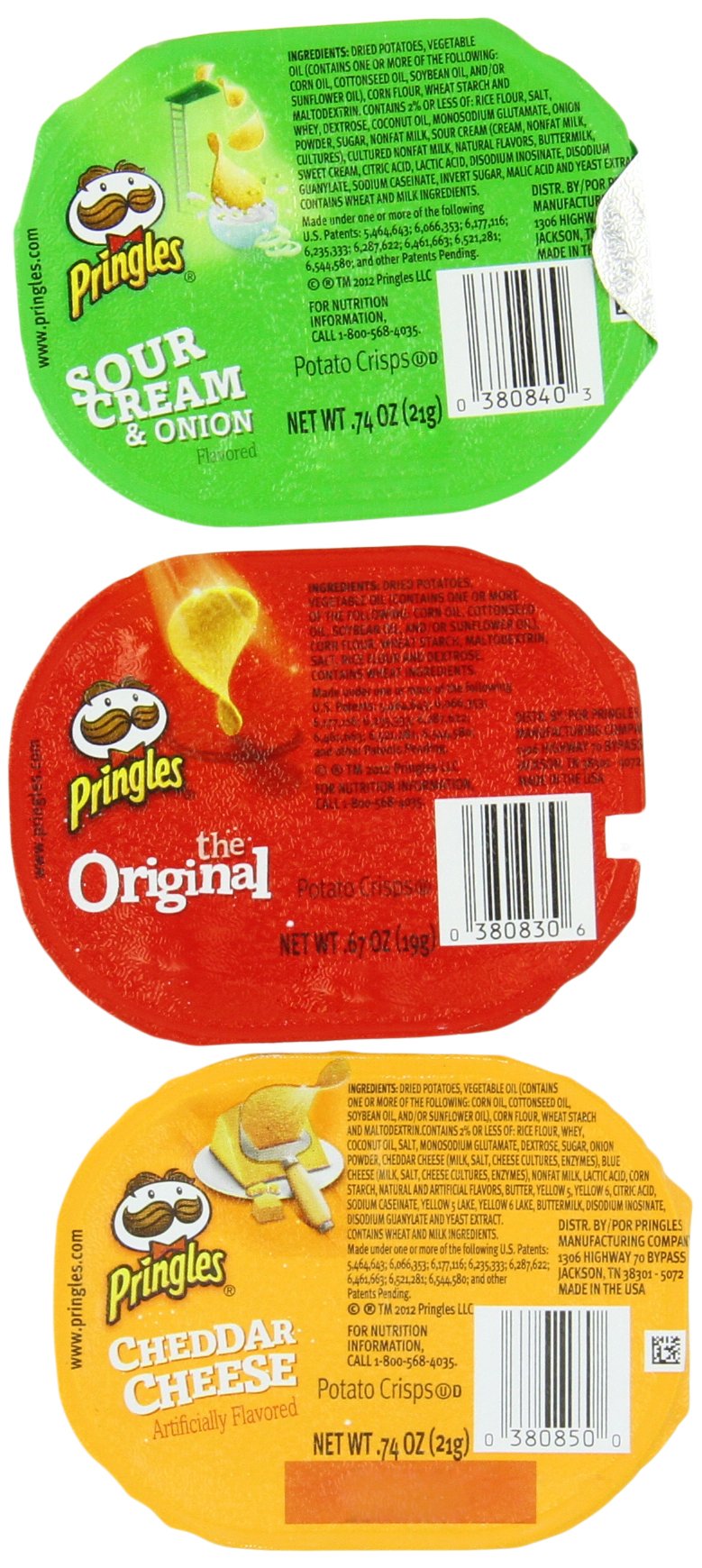 Pringles Variety Pack Potato Chips 36 Individual Packs Snack Stacks