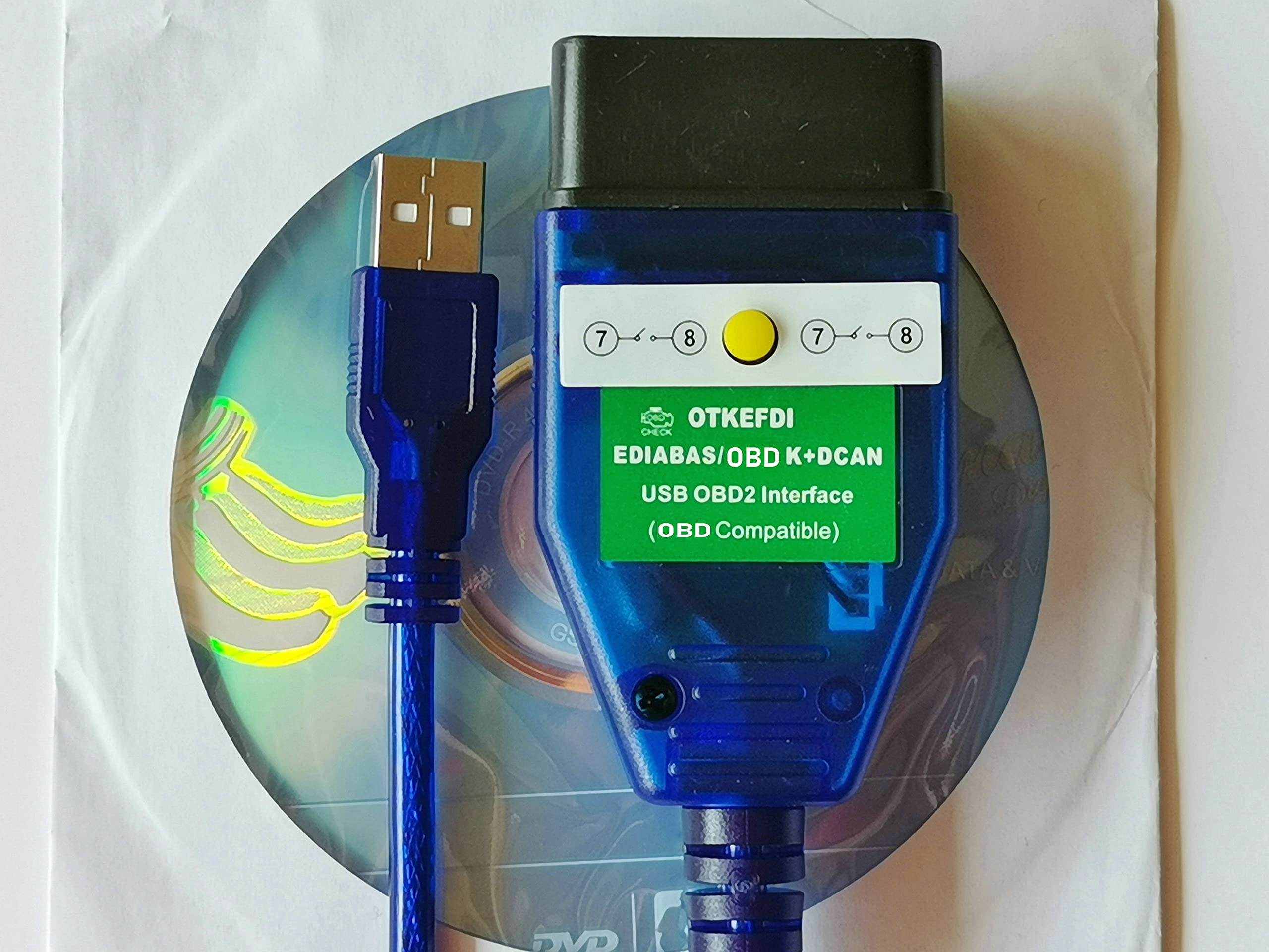 KDCAN OBD Code Scanner,Ediabas NCS Expert OBDII Diagnostic Tool for E81,E82,E83,E87,E88,E46,E90,E91,E92,E93,E53,E60,E85,E86,E71
