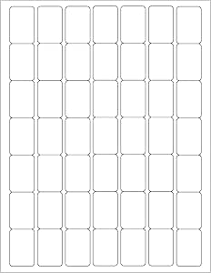 Amazon.com : ChromaLabel 1 x 1-1/2 Inch Printable Labels, Compatible ...