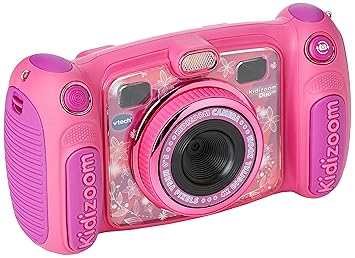 Vtech Kidizoom Duo 5.0 Digitale Kamera für Kinder, 5 MP, Farbdisplay, 2 Objektive, Pink Englische Version Rosa
