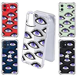 LuGeKe Evil Eyes Case for iPhone XR,Fashion