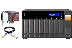 QNAP TL-D800S 8 Bay SATA 6Gbps JBOD Storage Enclosure. PCIe SATA Interface Card (QXP-800eS-A1164) Included