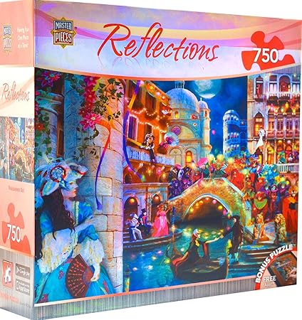 MasterPieces Reflections Foil Collection Masquerade Ball Jigsaw Puzzle, 750-Piece