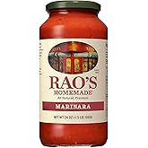 Rao's Homemade Marinara Sauce, 24 oz, All Purpose Tomato Sauce, Pasta Sauce, Carb Conscious, Keto Friendly, All Natural, Prem