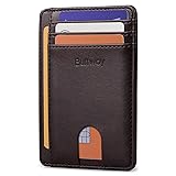 Buffway Slim Minimalist Front Pocket RFID Blocking