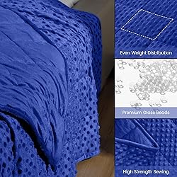 Wemore Minky Dot Weighted Blanket for Adults Queen