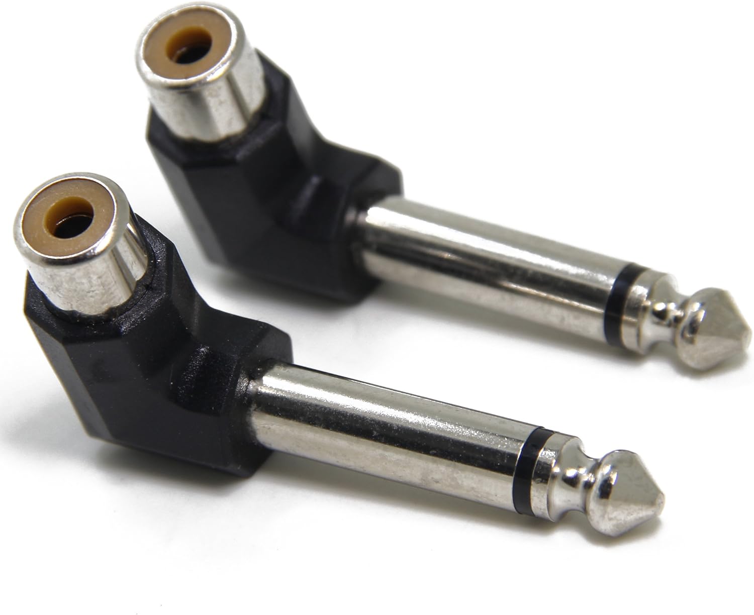 Ancable 5Pack Right Angle 1/4″ Headphone Jack to RCA Adapter for DJ