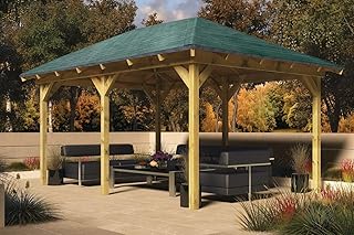 Karibu Perida mit Dachpappe 2,89 x 4,29 m