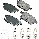 Akebono ACT1354B Brake Pads, ProAct Ultra-Premium, Rear, 14.4 mm Thick, Set of 4