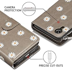 UEEBAI Wallet Case for iPhone XR, Premium Vintage