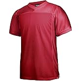 EALER Blank Football Jersey Mesh Athletic Football Shirt Practice Sports Uniform