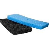 TotalPond Replacement Filter Pads for Pond Filter Boxes, Black Coarse &amp; Blue Fine Foam Filter Sponge for Freshwater Ponds, Fits MF13010/52231 &amp; MF13015/52229, 2-Pack