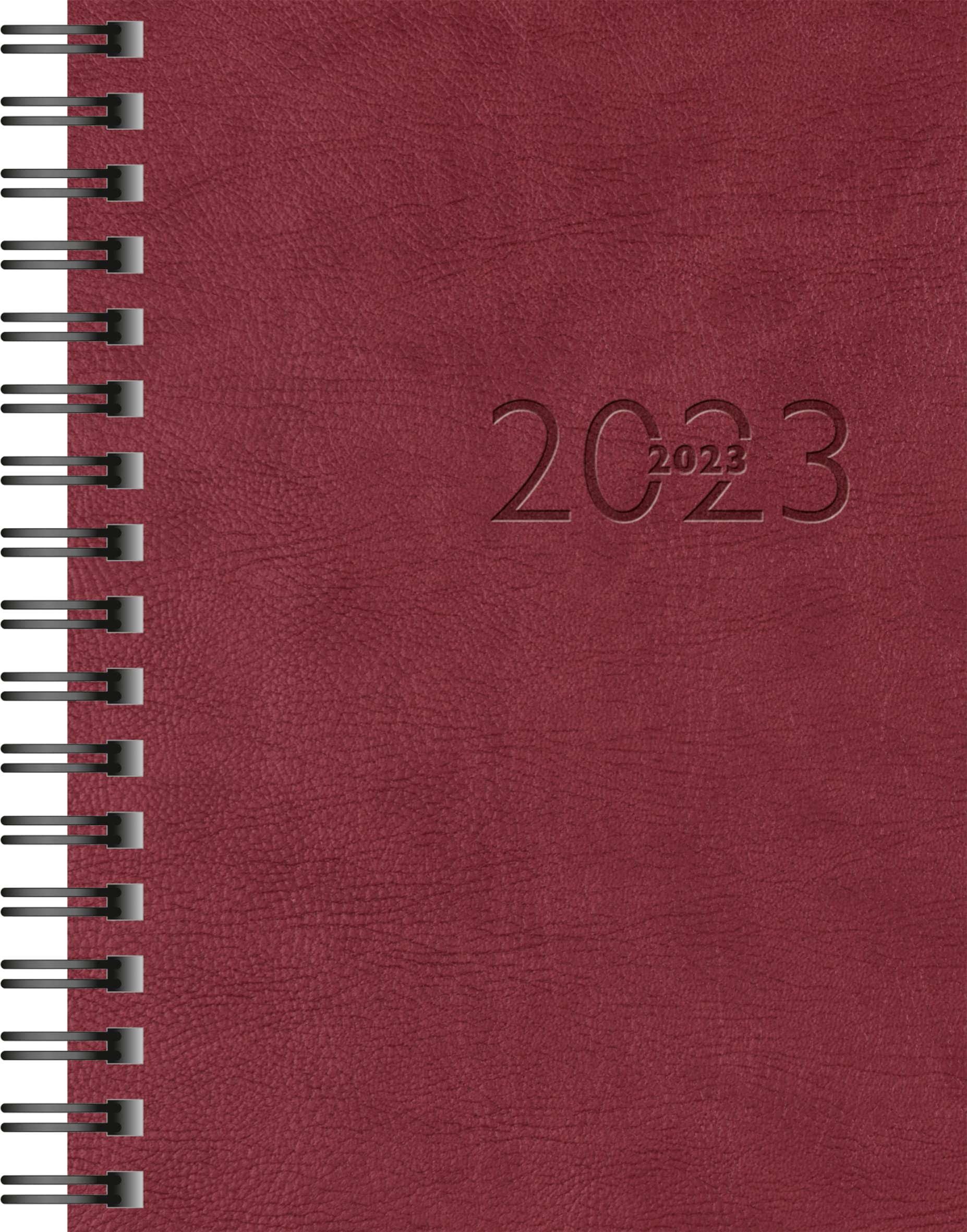 rido/idé Weekly Calendar Model Perfect/Technik I 2023 Sheet Size 10 x 14 cm Red