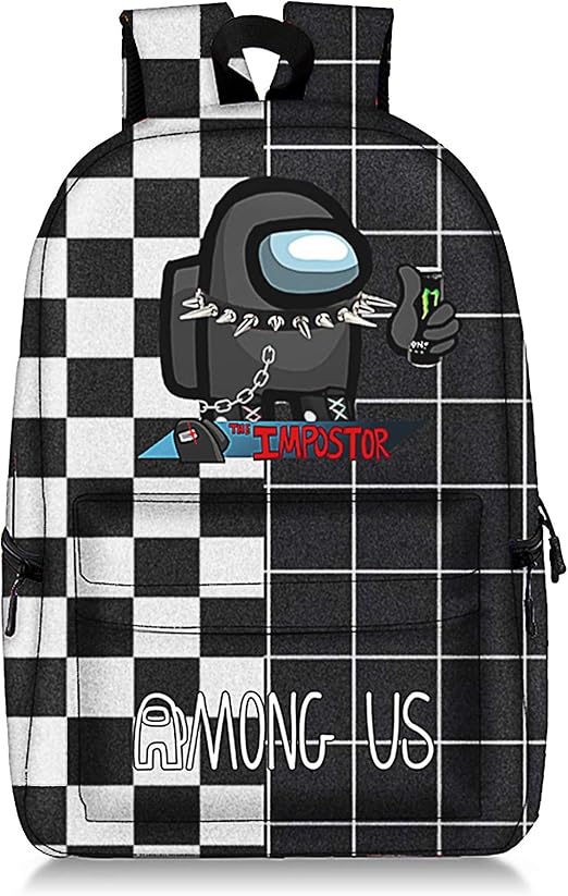 AmongUs Game Backpack Impostor Crewmate School Bag For Kids 18inch