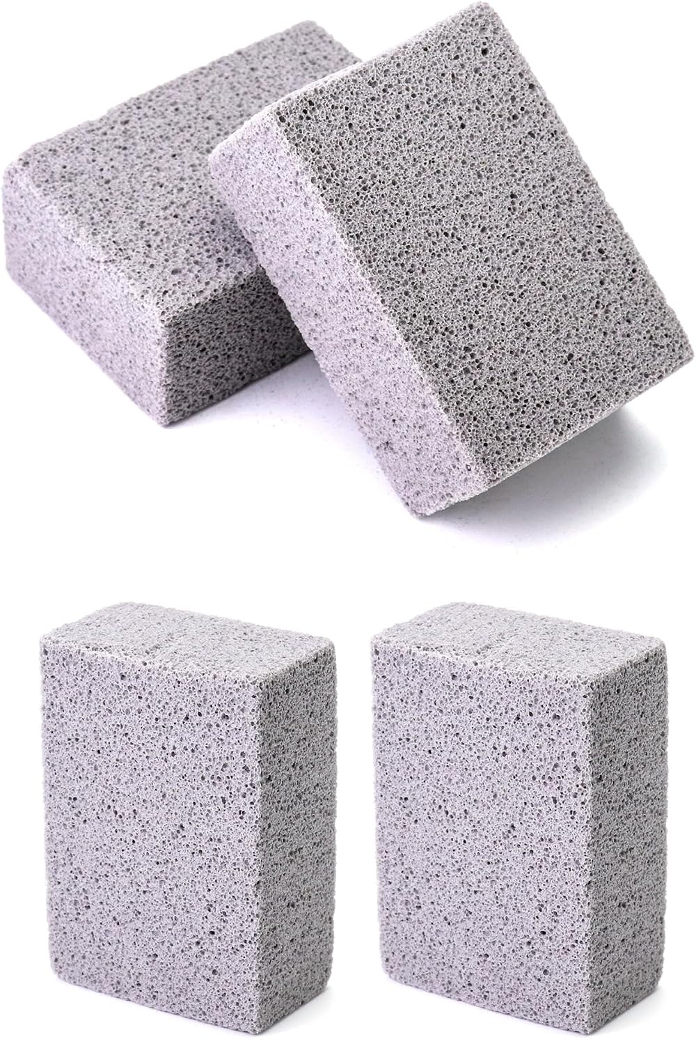 QWORK 4Pcs Grill Cleaning Brick Pumice Cleaning Block 10x7x4CM BBQ Tool