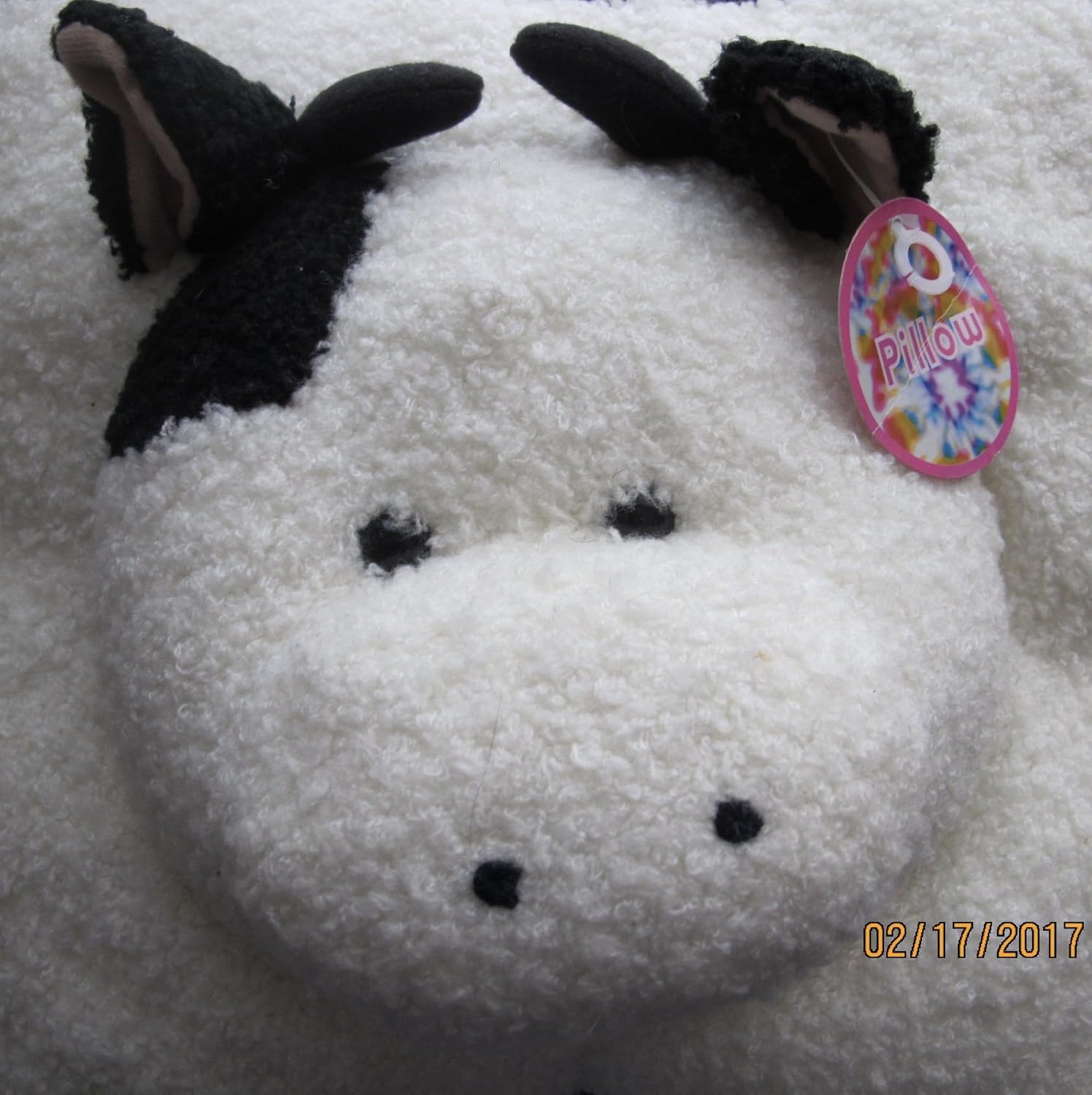 Buy Decorative Faux Fur Pillow W Raised Cow Face Approx 12 1 4 X