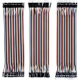 RGBZONE 120pcs 20CM Multicolored Dupont Wire 40pin Male to Female, 40pin Male to Male, 40-pin Female to Female Solderless Bre