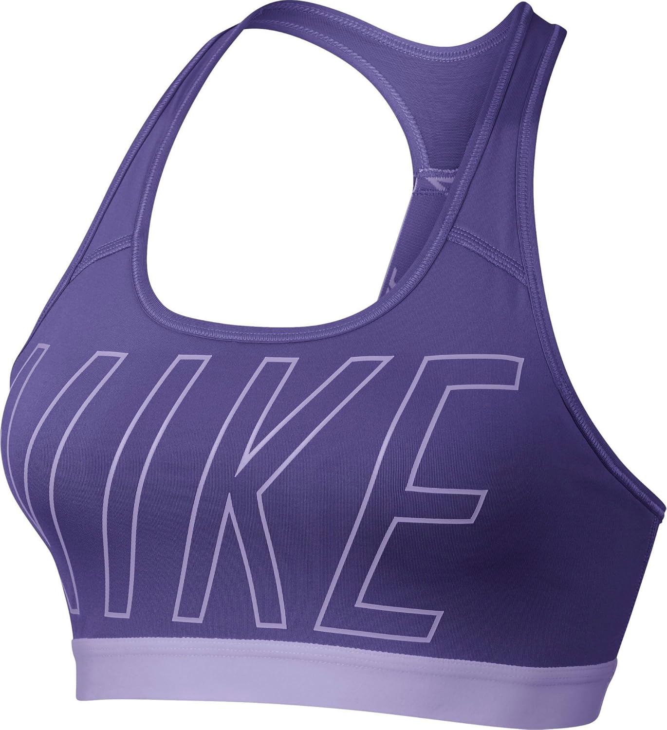Nike Womens Logo Racerback Sports Bra Purple XS Clothing